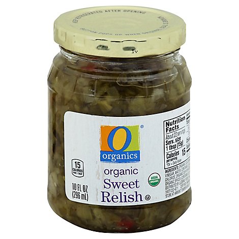 O Organics Organic Relish Sweet - 10 Oz