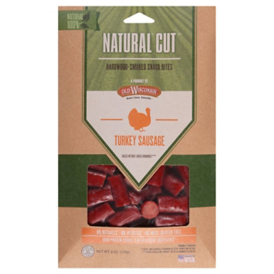 Old Wisconsin Natural Cut Turkey Snack Bites Shelf Caddy - 6 Oz