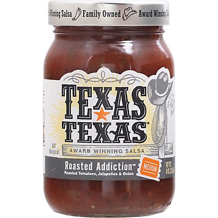 Texas Texas Salsa Roasted Addiction Medium Jar - 16 Oz - Image 2