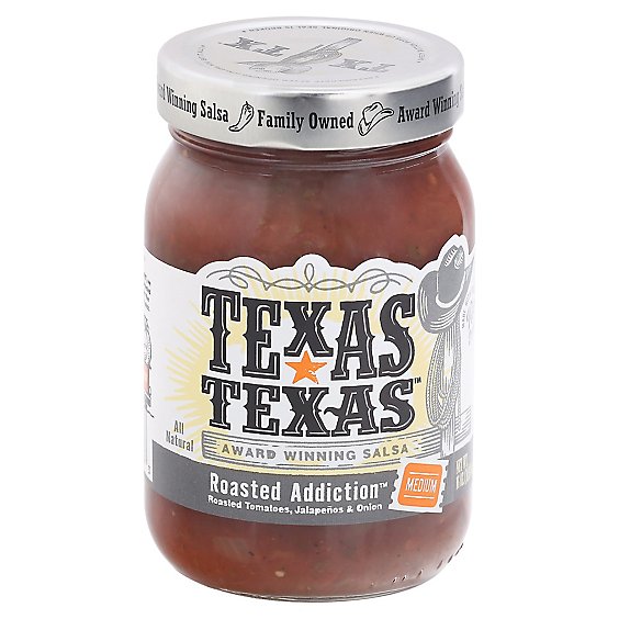 Texas Texas Salsa Roasted Addiction Medium Jar - 16 Oz