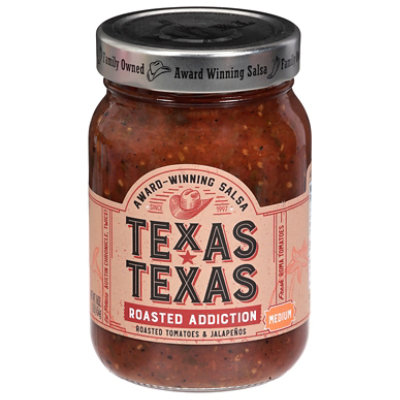 Texas Texas Salsa Roasted Addiction Medium Jar - 16 Oz