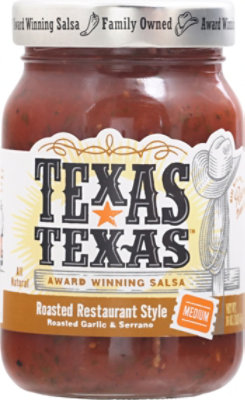 Texas Texas Salsa Roasted Restaurant Style Medium Jar - 16 Oz - Image 2