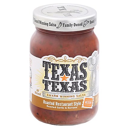 Texas Texas Salsa Roasted Restaurant Style Medium Jar - 16 Oz - Image 1