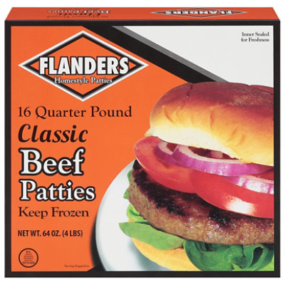 Flanders Beef Patties 1/4 Lb Frozen 4lb - 4 Lb - Image 3