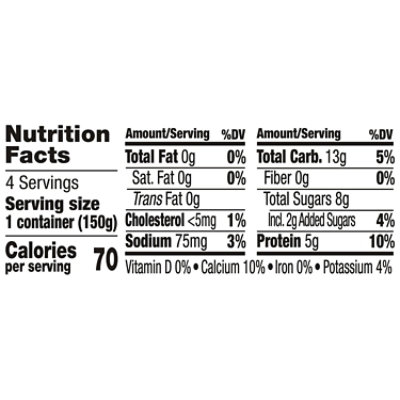 Light + Fit Blueberry Nonfat Gluten Free Yogurt - 4-5.3 Oz - Image 3