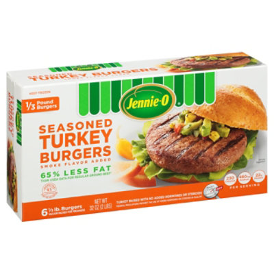 Jennie-O Turkey Store Turkey Seasoned Turkey Burgers - 2 Lb