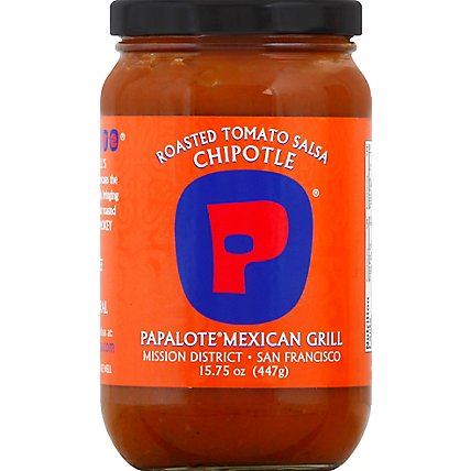 Papalote Mexican Grill Salsa Tomato Roasted Chipotle Jar - 15.75 Oz - Image 2
