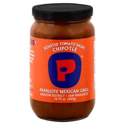 Papalote Mexican Grill Salsa Tomato Roasted Chipotle Jar - 15.75 Oz