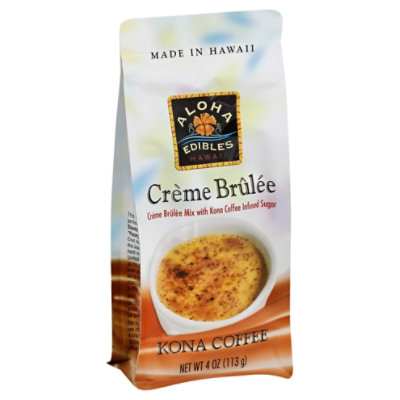 Aloha Edibles Creme Brulee Mix Kona Coffee 4 Oz Safeway