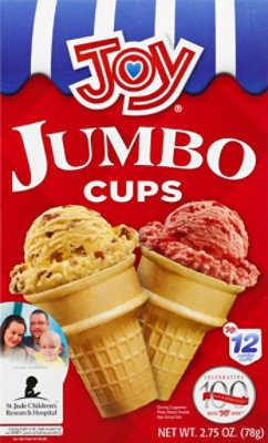 Joy Ice Cream Cups Jumbo 12 Count - 2.75 Oz - Image 2