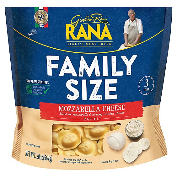 Rana Mozzarella Cheese Ravioli Family Size - 20 Oz.