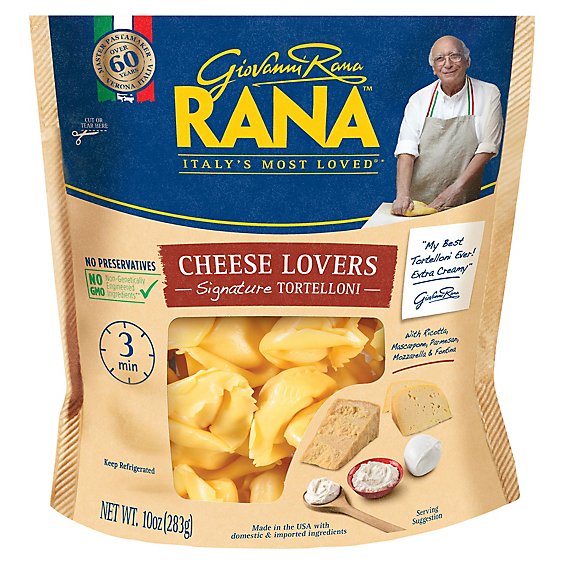 Rana Tortelloni Cheese Lovers - 10 Oz