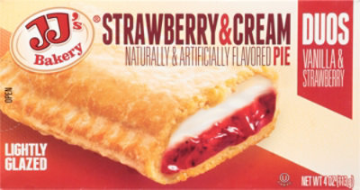 Jjs Bakery Pies Strawberry Cream Duos Hand Held Snack Pies - 4 Oz - Image 2