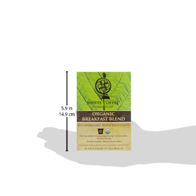 white coffee Coffee Organic Single Serve Cups Medium Roast Breakfast Blend - 10-0.35 Oz - Image 5