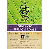white coffee Coffee Organic Single Serve Cups Dark Roast French Roast - 10-0.35 Oz - Image 2