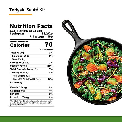 Taylor Farms Teriyaki Vegetable Stir Fry Kit Bag - 12.5 Oz - Image 4