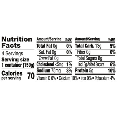 Light + Fit Vanilla Nonfat Gluten Free Yogurt - 4-5.3 Oz - Image 2