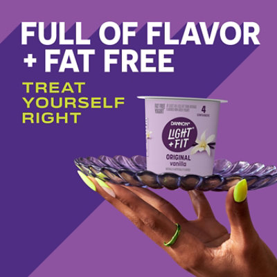 Light + Fit Vanilla Nonfat Gluten Free Yogurt - 4-5.3 Oz - Image 5