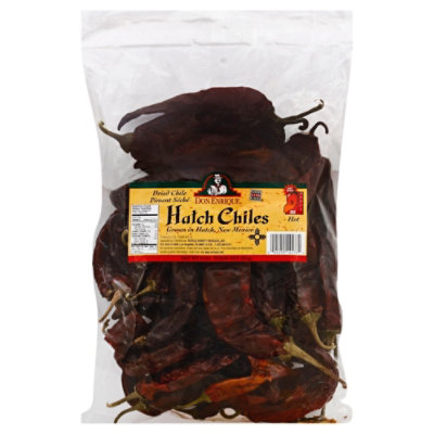 Peppers Dried Hot Hatch Chili Pods - 8 Oz