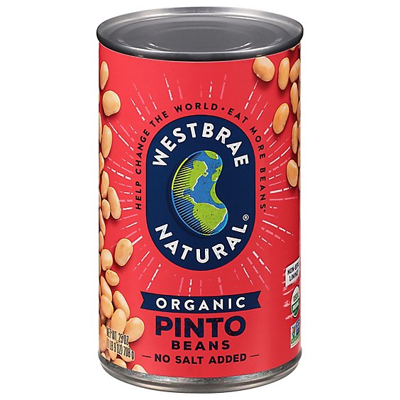 Westbrae Natural Organic Beans Pinto Low Sodium Can - 25 Oz