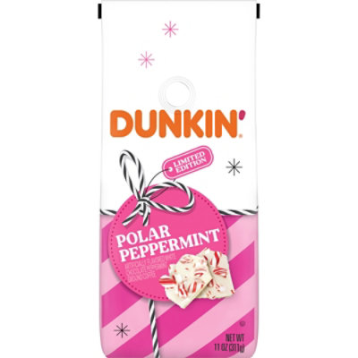 Dunkin Donuts Coffee Ground White Chocolate Peppermint - 11 Oz - Image 1