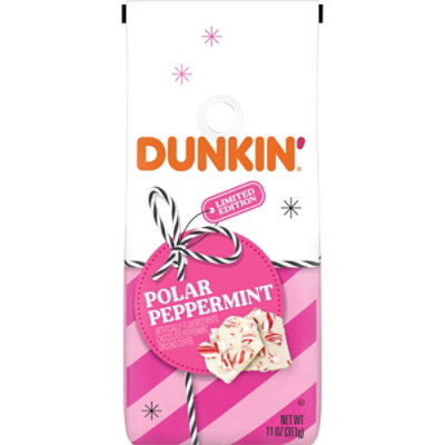 Dunkin Donuts Coffee Ground White Chocolate Peppermint - 11 Oz