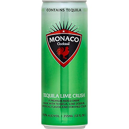 Monaco Tequila Lime Crush Wine - 12 Oz - Image 2