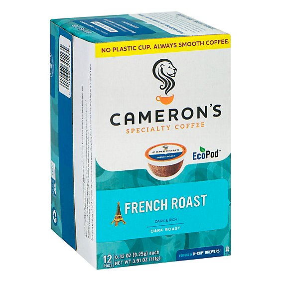 Camerons Coffee Coffee K-Cups Ground French Roast - 12 Count