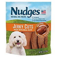Nudges Natural Dog Treats Jerky Cuts Made With Real Duck - 10 Oz - Image 3