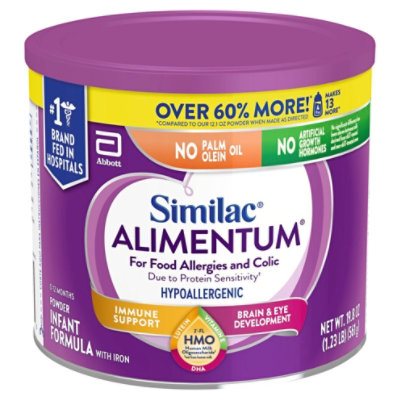 Similac Infant Formula Powder Alimentum Hypoallergenic and Colic With Iron - 19.8 Oz - Image 1