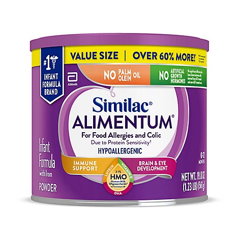 Similac Infant Formula Powder Alimentum Hypoallergenic and Colic With Iron - 19.8 Oz