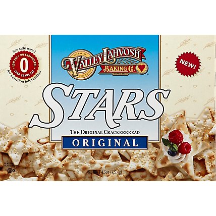 Valley Lahvosh Baking Co. Crackerbread Stars Original - 4.5 Oz - Image 2