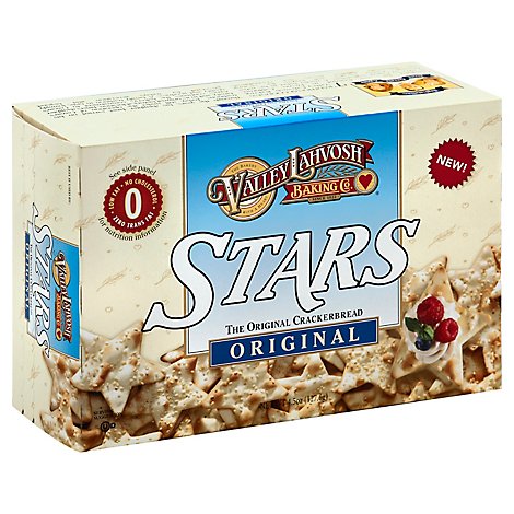 Valley Lahvosh Baking Co. Crackerbread Stars Original - 4.5 Oz