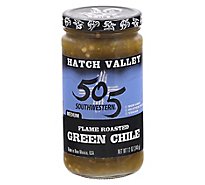 505 Southwestern Hatch Valley Green Chile Medium Flame Roasted Jar - 12 Oz