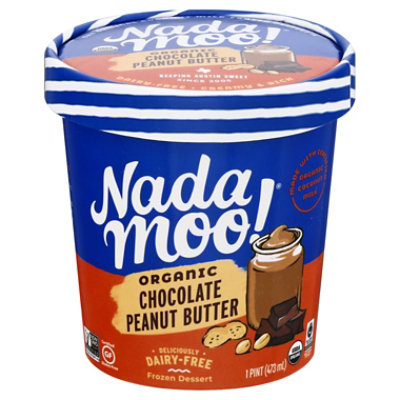 NadaMoo! Frozen Dessert Chocolate Peanut Butter - 16 Oz