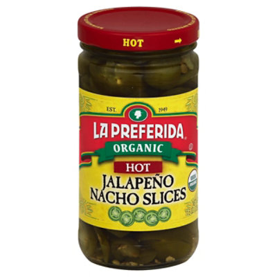 La Preferida Organic Jalapeno Nacho Slices Hot Jar - 11.5 Oz
