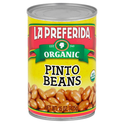 La Preferida Organic Beans Pinto Can - 15 Oz - Image 1