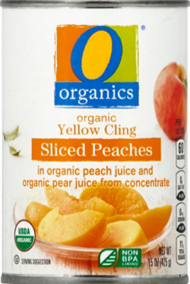 O Organics Organic Peaches Sliced - 15 Oz - Image 2