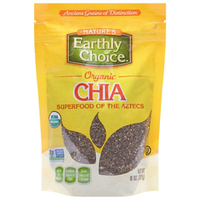 Natures Earthly Choice Seeds Chia Org - 8 Oz