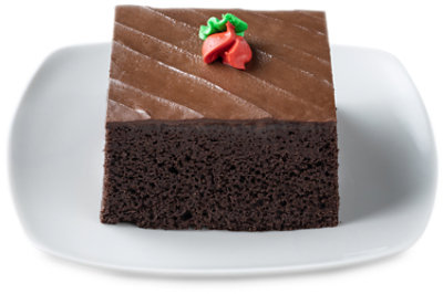 Bakery Cake Slice Signature Chocolate - Each (560 Cal) - Image 1