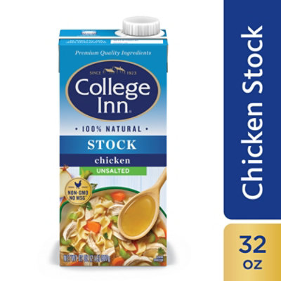 College Inn Stock Bold Chicken Unsalted - 32 Oz - Image 1