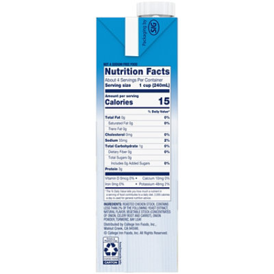 College Inn Unsalted Chicken Stock - 32 Oz - Image 5