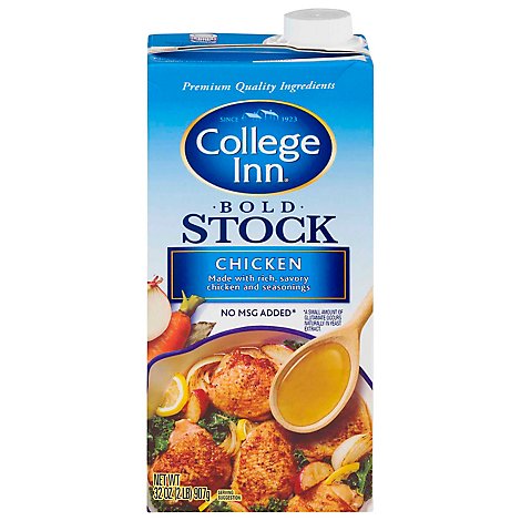 College Inn Stock Bold Chicken - 32 Oz