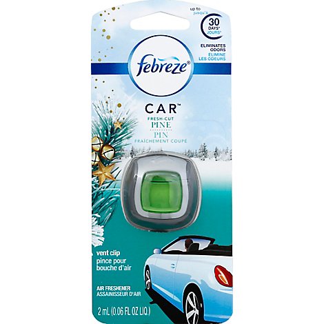 Febreze CAR Air Freshener Vent Clip Fresh-Cut Pine - 0.06 Fl. Oz.