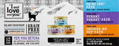 I and love and you Pate All Day Cat Food Holistic Variety Pack - 12-3 Oz - Image 9