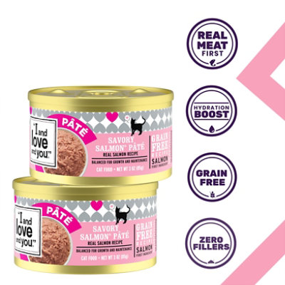 I And Love And You Cat Food Natural Savory Salmon Recipe Can - 3 Oz - Image 3