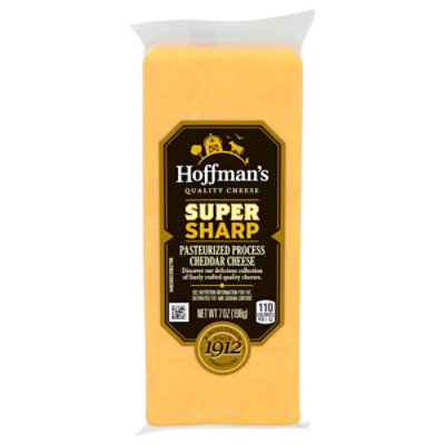 Hoffmans Cheese Super Sharp Chunk - 7 Oz