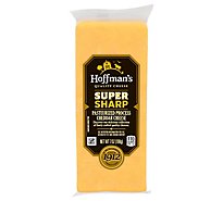 Hoffmans Cheese Super Sharp Chunk - 7 Oz