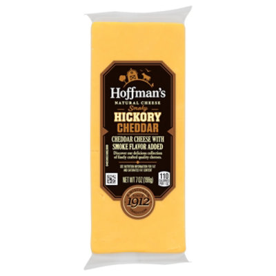 Hoffmans Cheese Cheddar Smoked Hickory Chunk - 7 Oz - Image 1