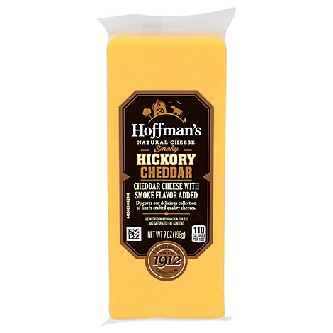 Hoffmans Cheese Cheddar Smoked Hickory Chunk - 7 Oz